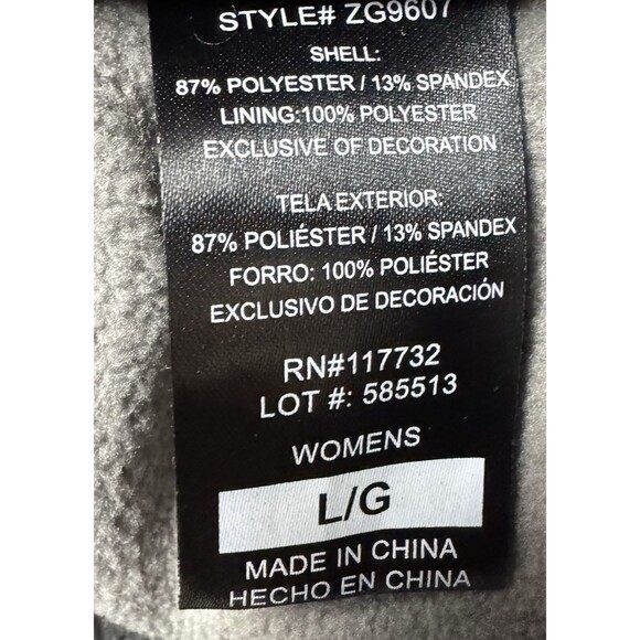 Gerry Jogger Windbreaker Pants Womans Large Black Fleeced Lined Active Hike New - Picture 7 of 11